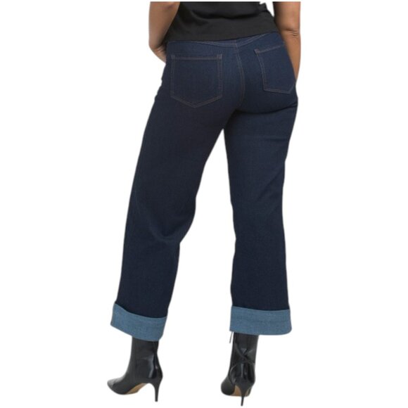 1822 DENIM Cuffed Wide Leg Pants - Picture 3 of 4